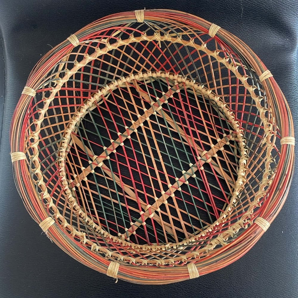 Beautiful Christmas wicker Basket